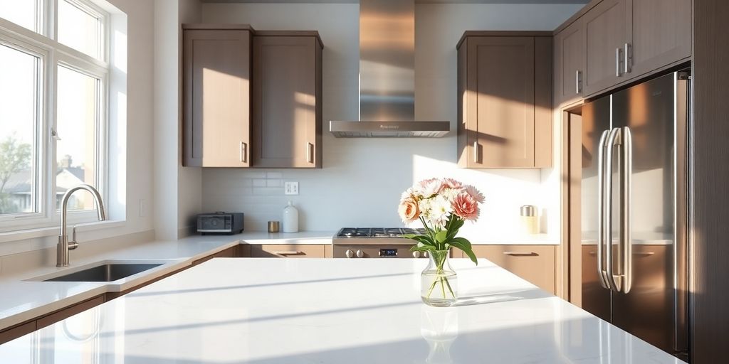 Renovated kitchen, bright and spacious