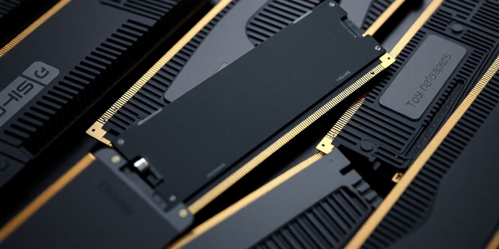 Moderne RAM-Module in ästhetischer Anordnung.