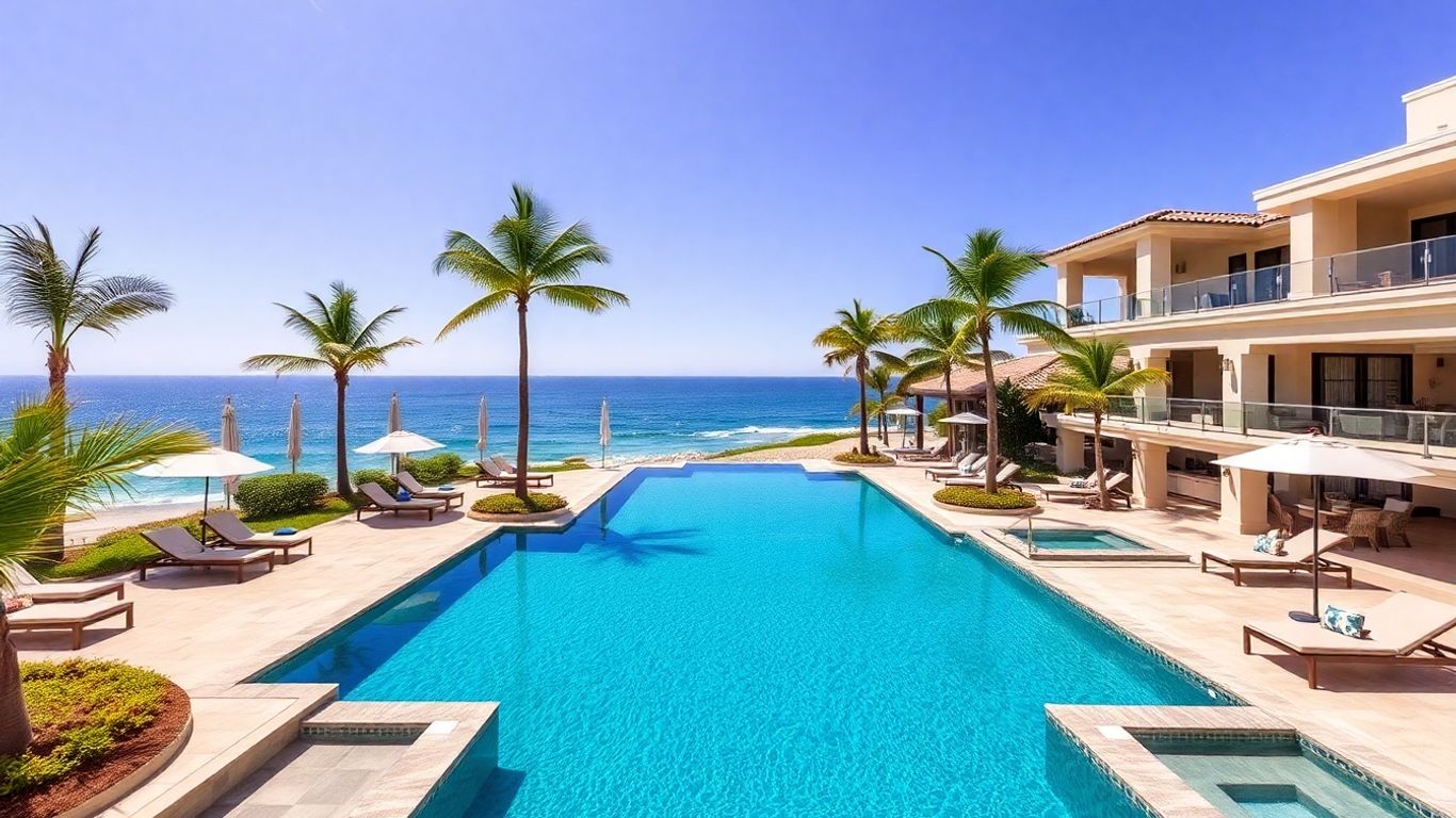 Luxury Cabo villa with pool, balconies, ocean view
