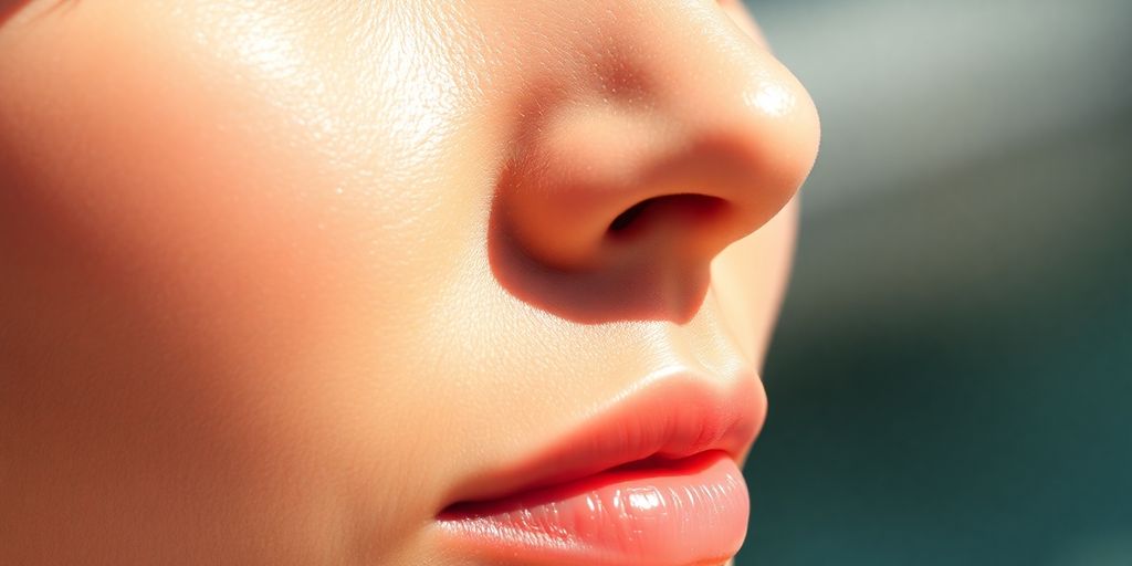 Bright, healthy skin with a subtle sheen.