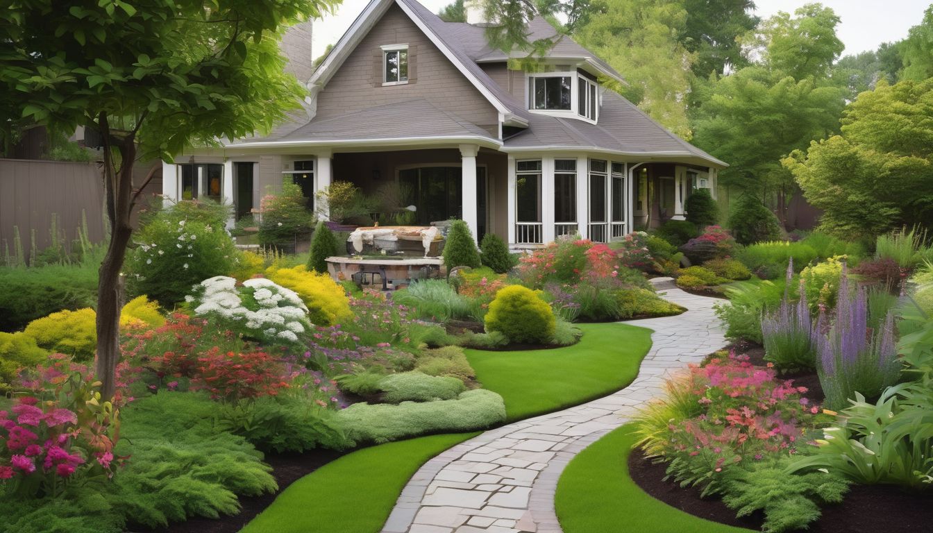 beautiful yard landscaping