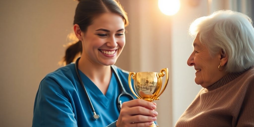 Caregiver award recognition.