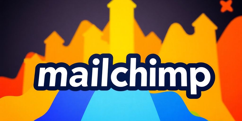 Mailchimp logo with growth arrows.