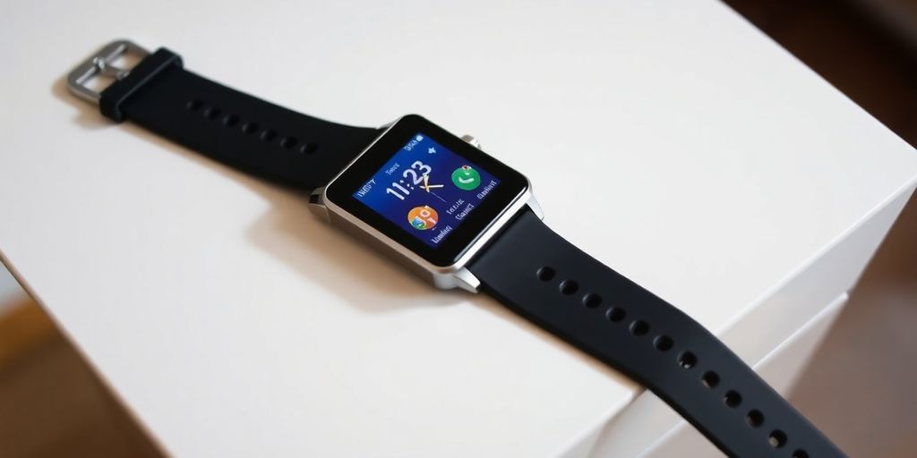 Trevi Smartwatch auf einem Tisch