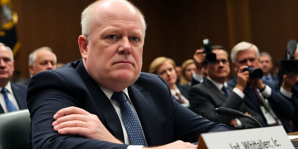 Matt Whitaker during his confirmation hearing for NATO.