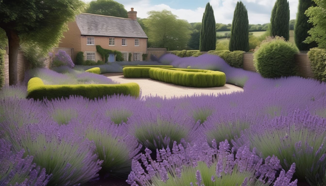 lavender garden in UK