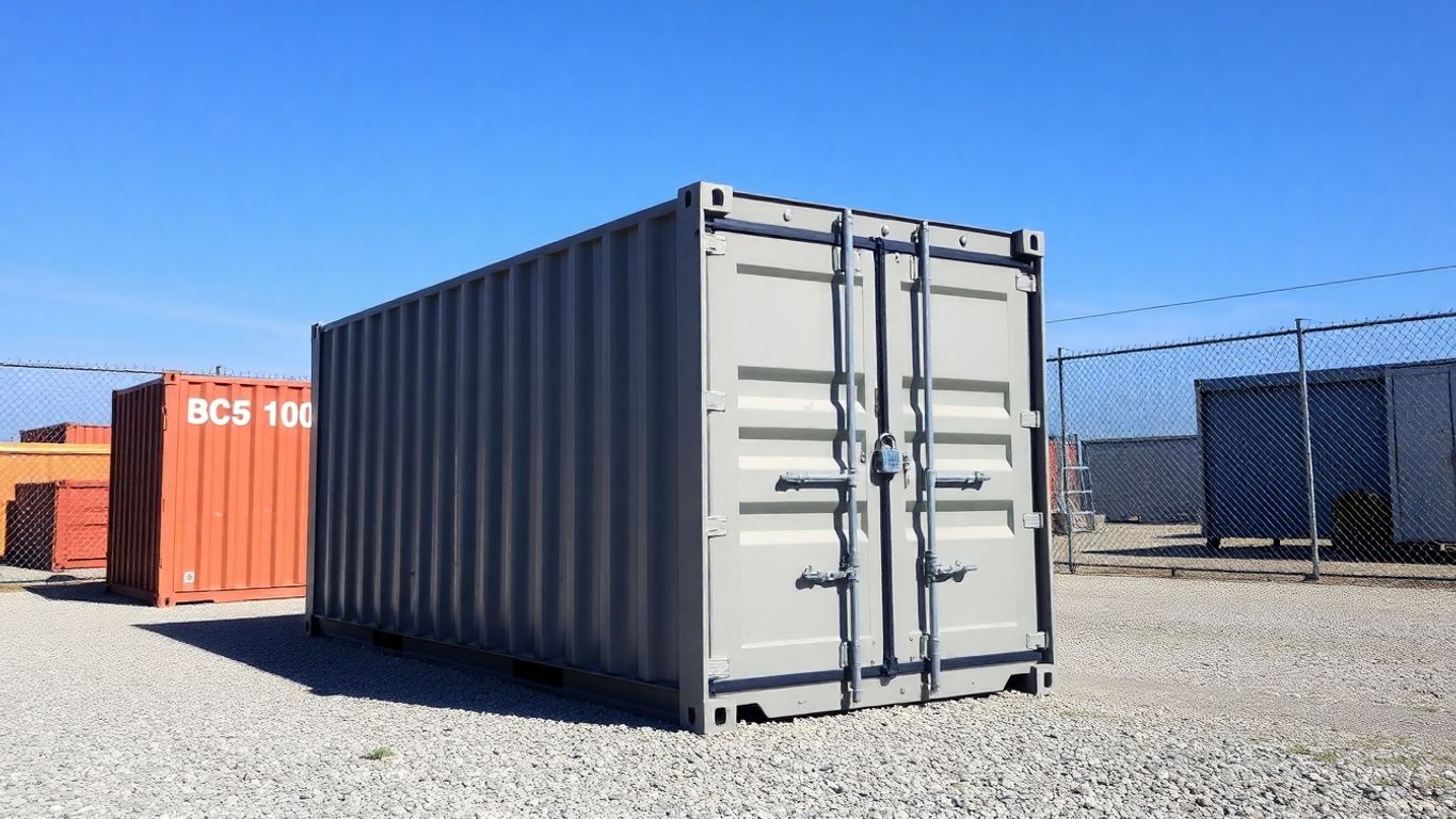 Secure construction site container.