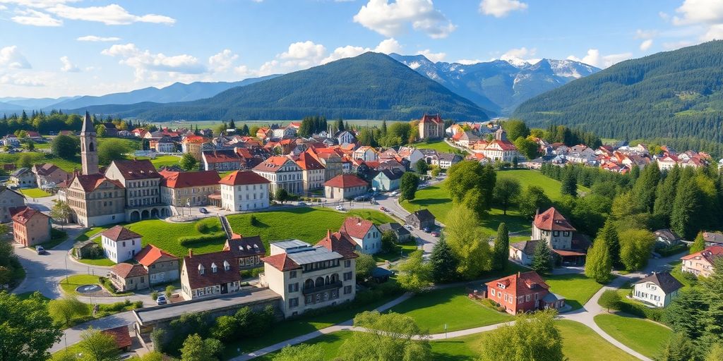 Digitale Landschaft von Kärnten mit lokalen Unternehmen.