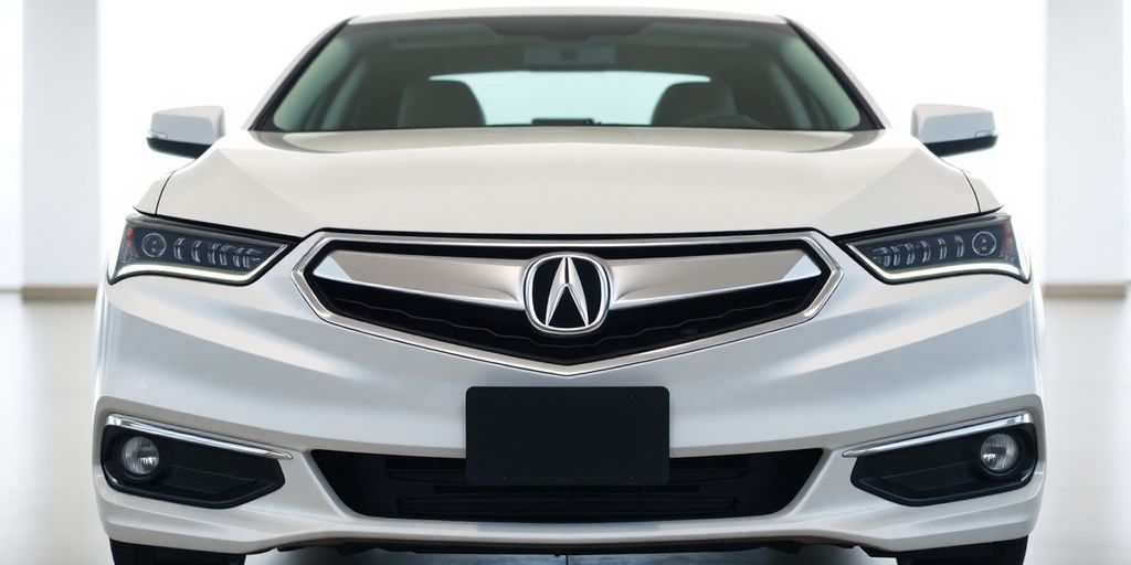 Acura vehicle with warranty coverage.