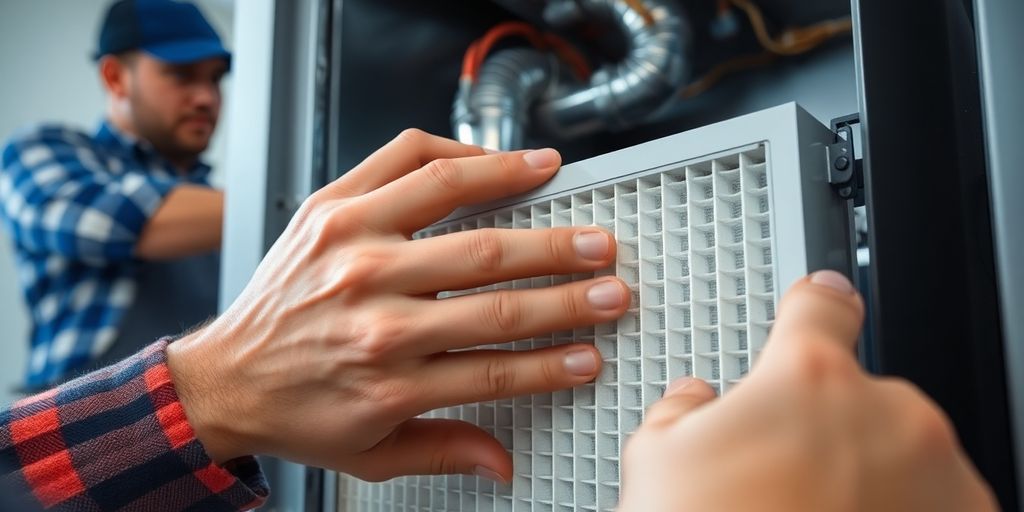 Furnace filter replacement and vent cleaning.