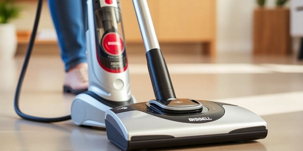 Bissell CrossWave Staubsauger auf einem sauberen Boden.