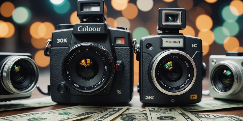 Analog and IP cameras with dollar signs in between