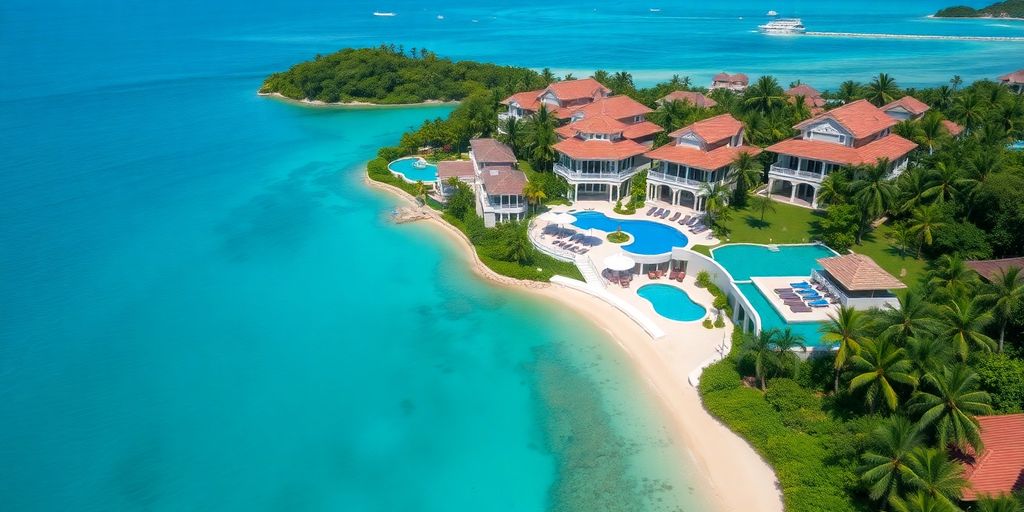 Luxury villas by the beach in Thailand.