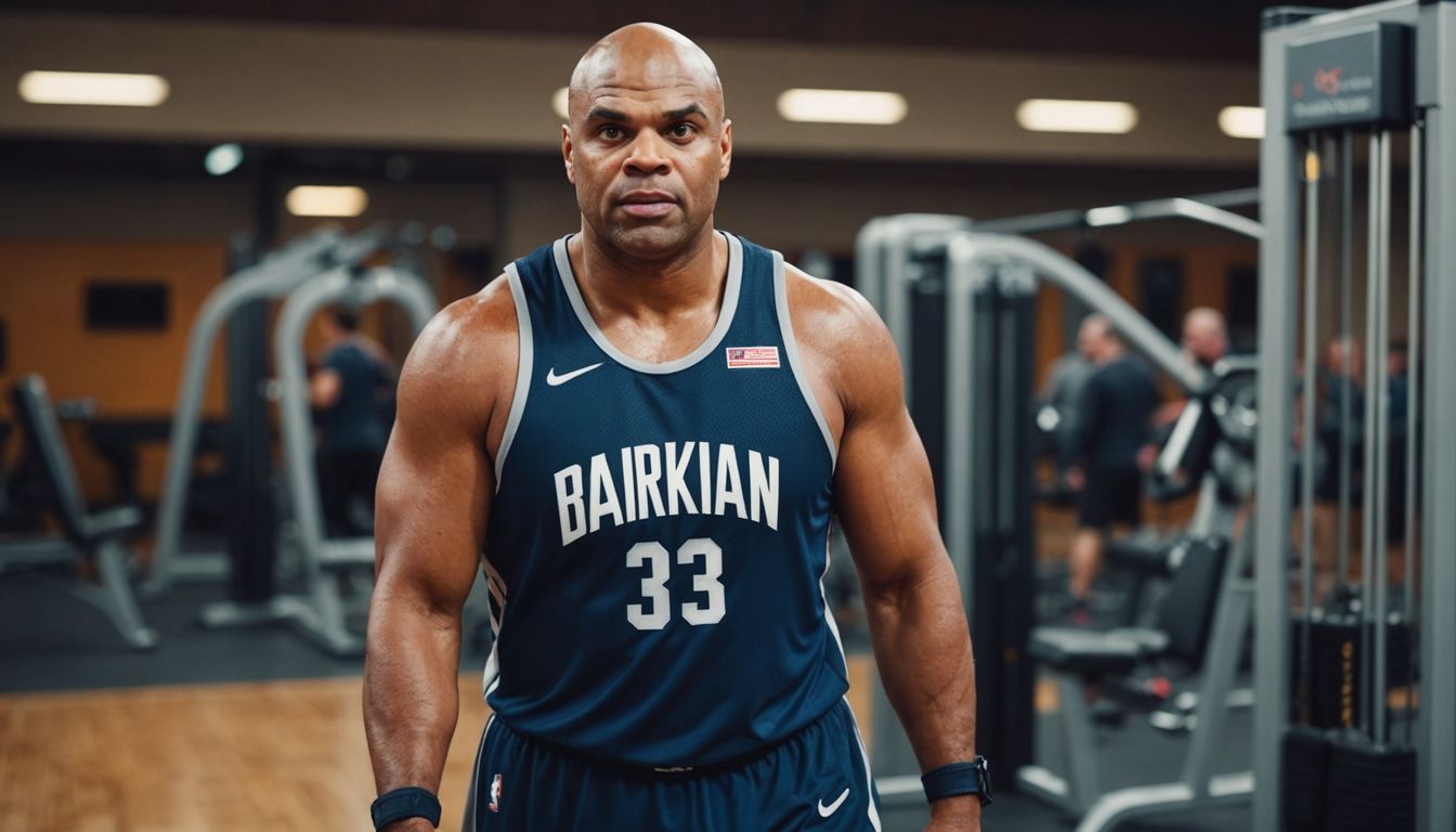 Charles Barkley after weight loss in gym