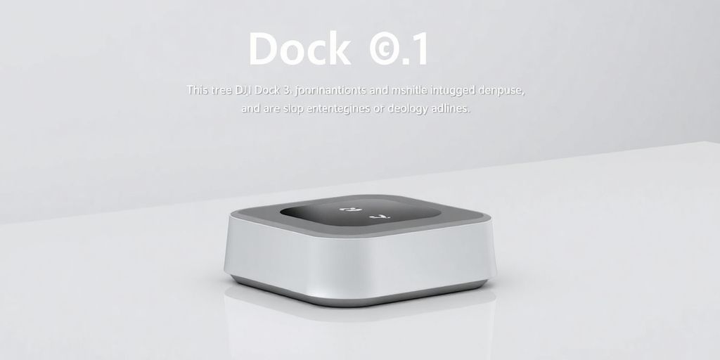 Design moderne et compact du DJI Dock 3.