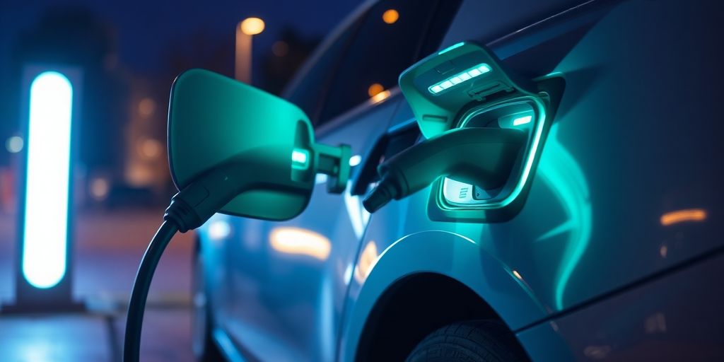 EV charging at home overnight.