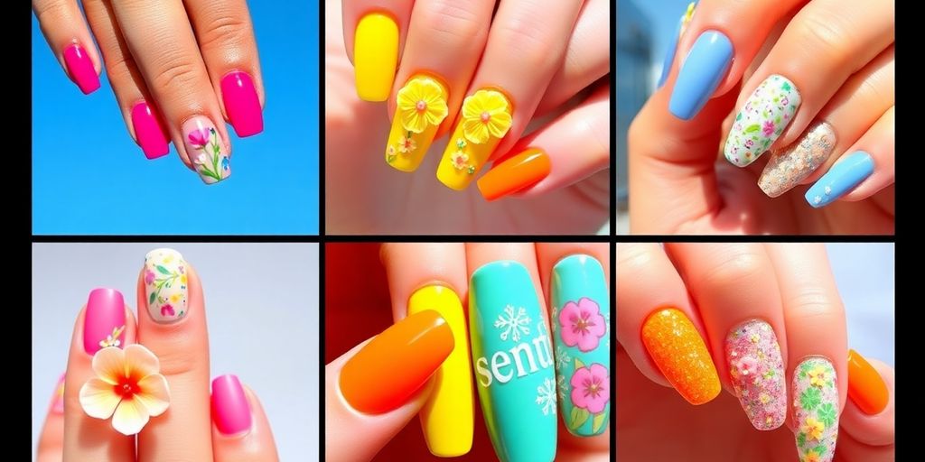 Unhas vibrantes e coloridas para o verão.