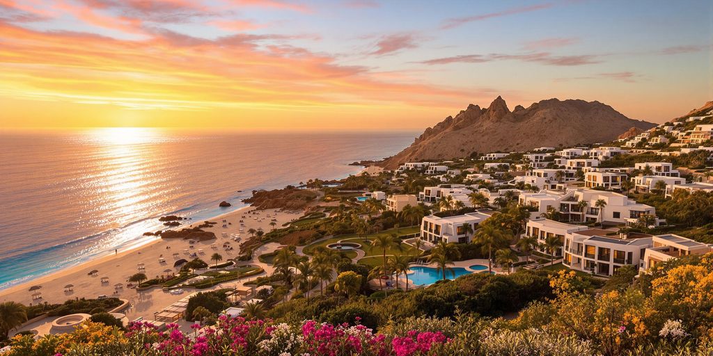 Luxurious beachfront villas at Amanvari in Los Cabos.