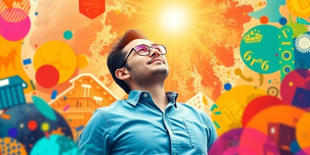 Emprendedor exitoso con negocio próspero.