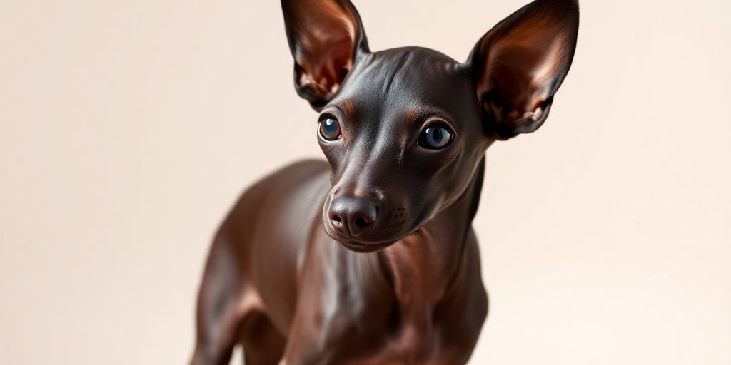 Peruvian Inca Orchid dog with soft skin and floppy ears.
