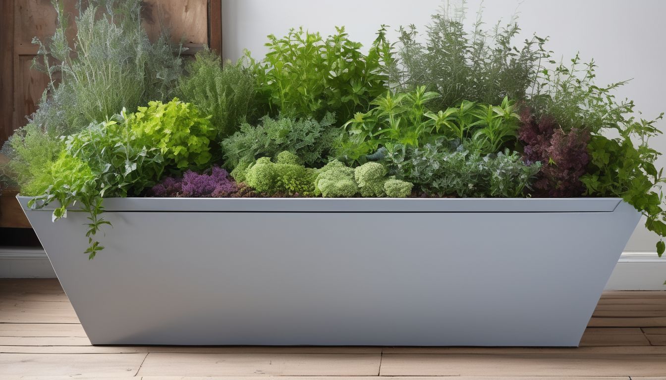 herb garden in large container UK