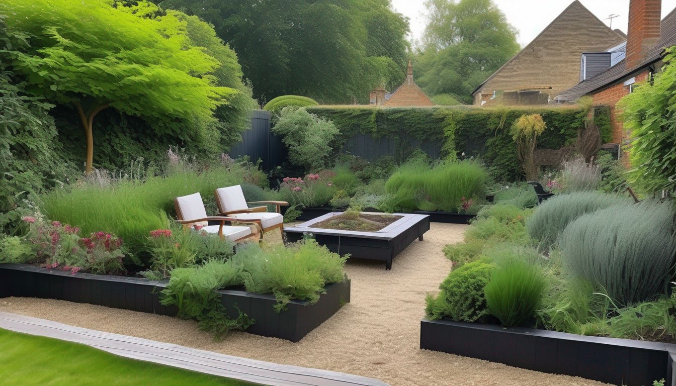 weeding and pruning in a London garden