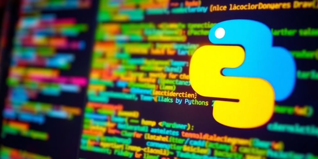 Python code interacting with user input.