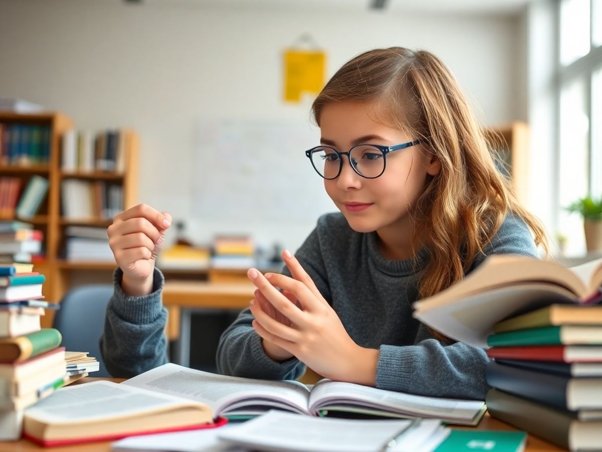 Elev student concentrat la studiu pentru dezvoltarea gândirii critice.
