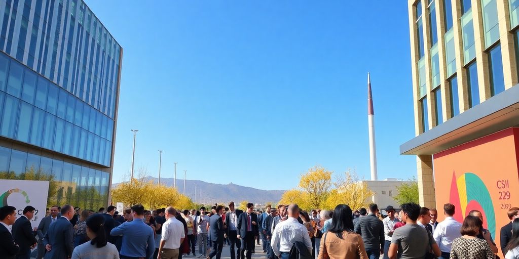 Photo of delegates at COP29 in Baku.