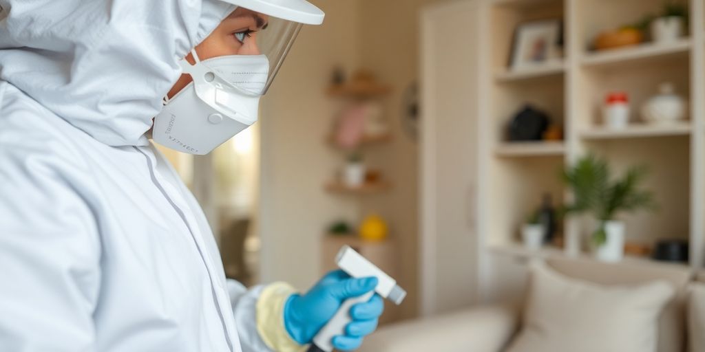 Disinfectie profesională în mediu rezidential.
