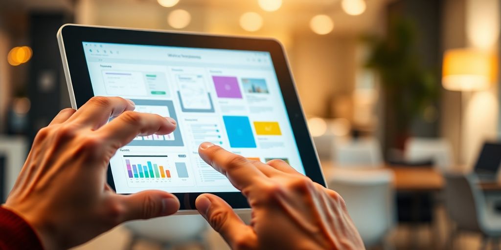 Person designing on a digital tablet