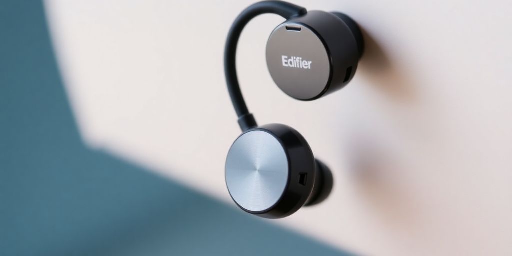 Nahaufnahme der Edifier TWS1 Pro Kopfhörer