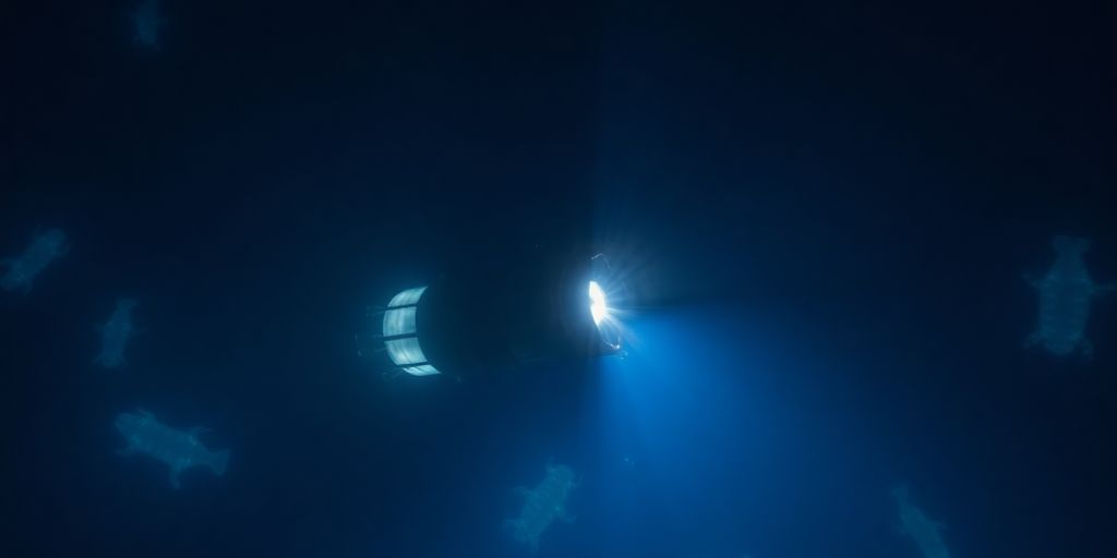 Shinkai submersible exploring deep sea.