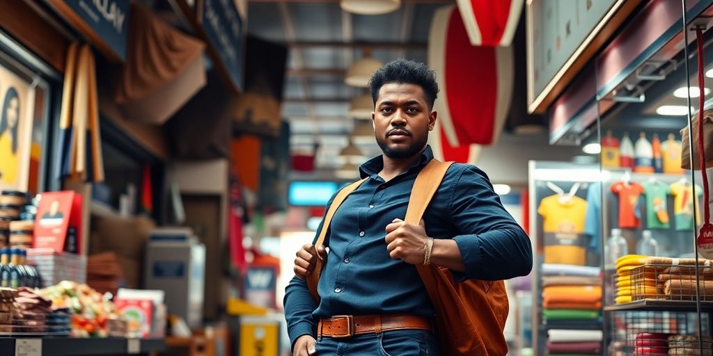 Small business owner confidently looking towards a bright future.