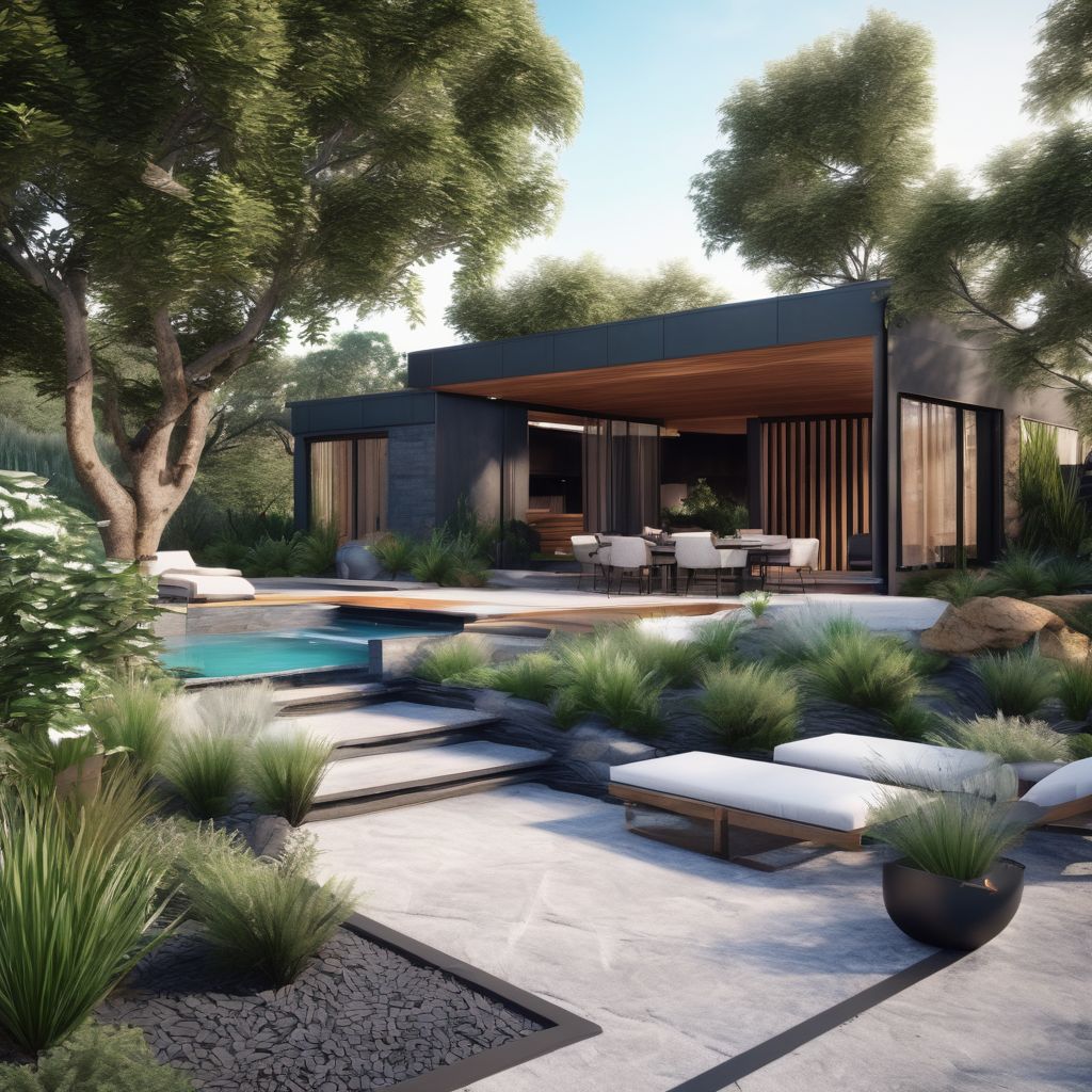 modern landscape design with stunning visuals and practical materials