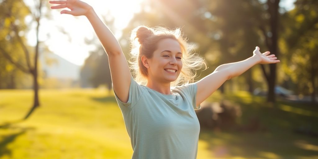 Person stretching, symbolizing a more active life with joint nourish.
