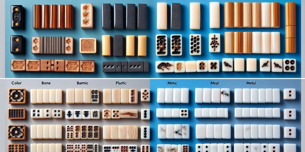 mahjong tiles materials comparison