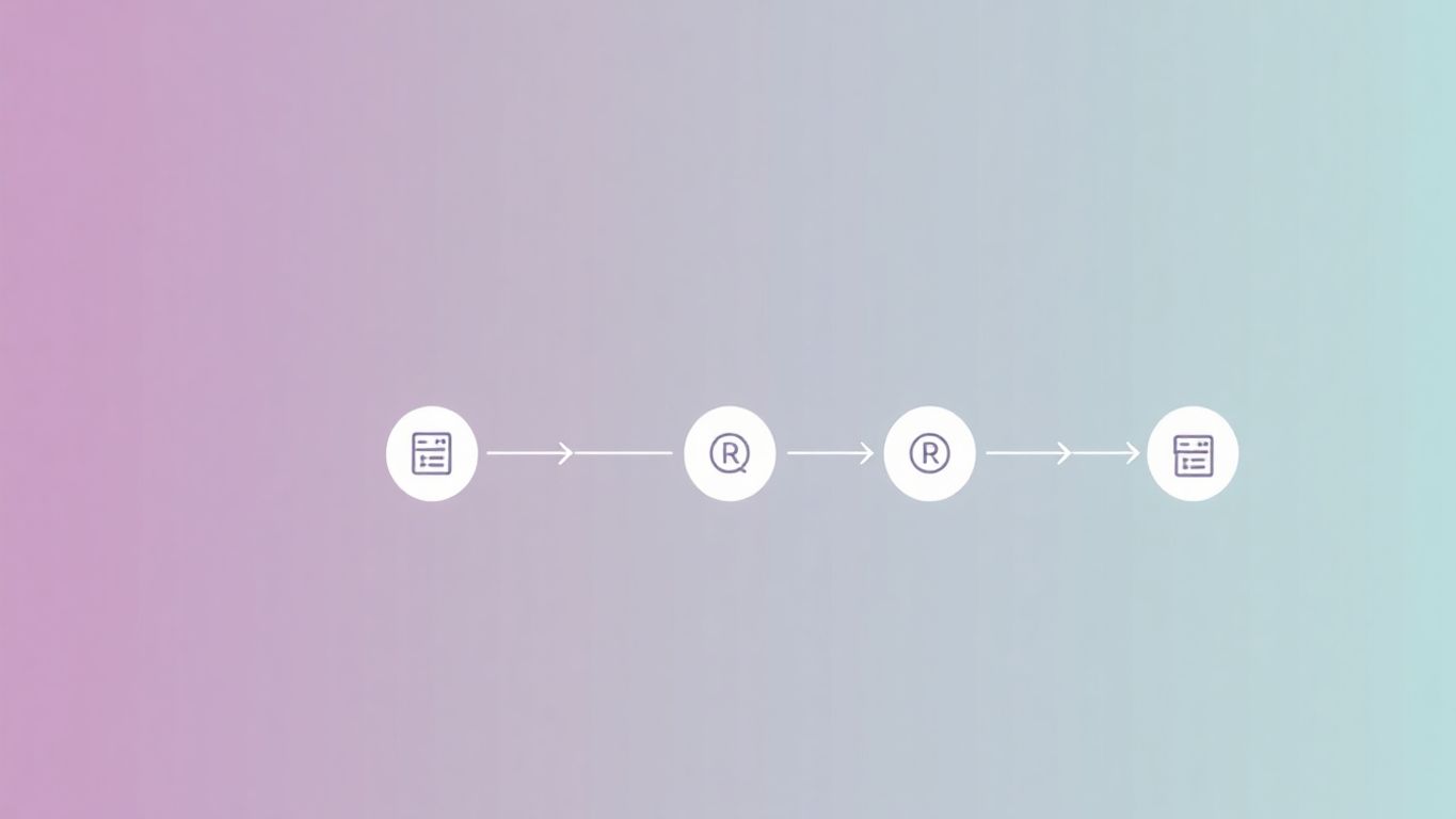 Illustrasjon av effektiv revisjonsprosess for logo design.