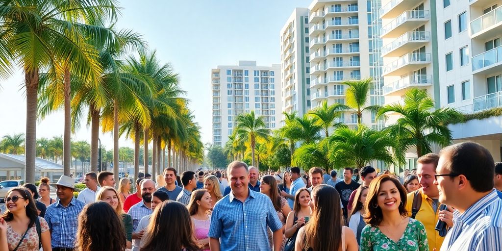Aventura, Florida community gathering.