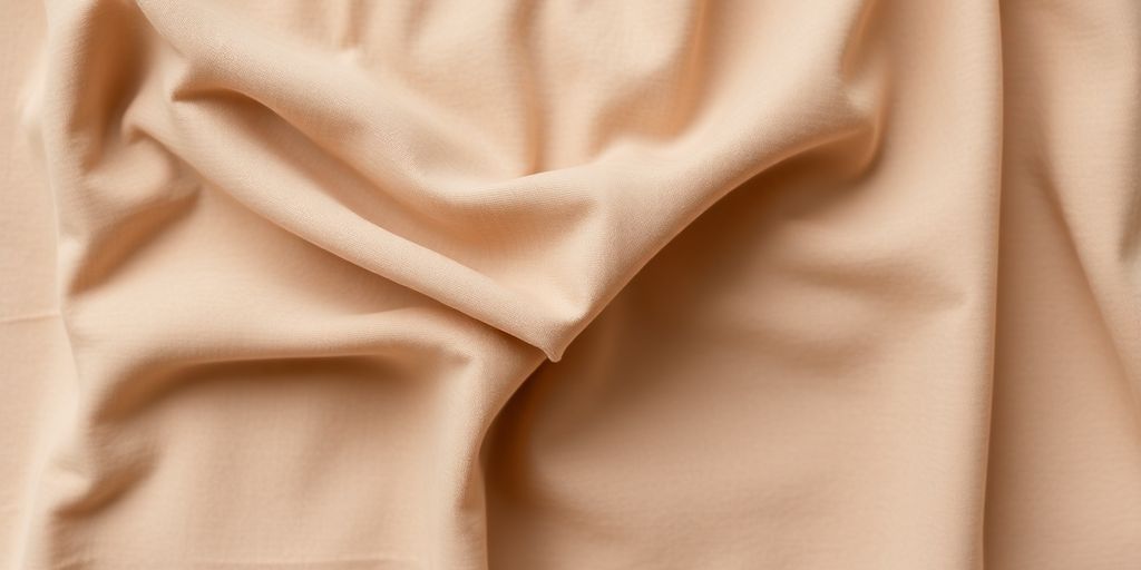 Soft organic cotton fabric folds gently, showing a comfortable waistband.