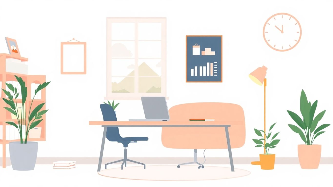 Illustrasjon av økonomisk planlegging for små bedrifter.