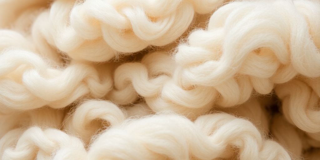 Close-up textures of soft wool fibers.