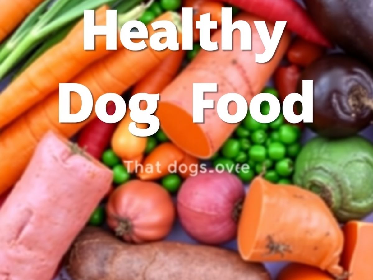 Colorful vegetables ideal for healthy dog meals.