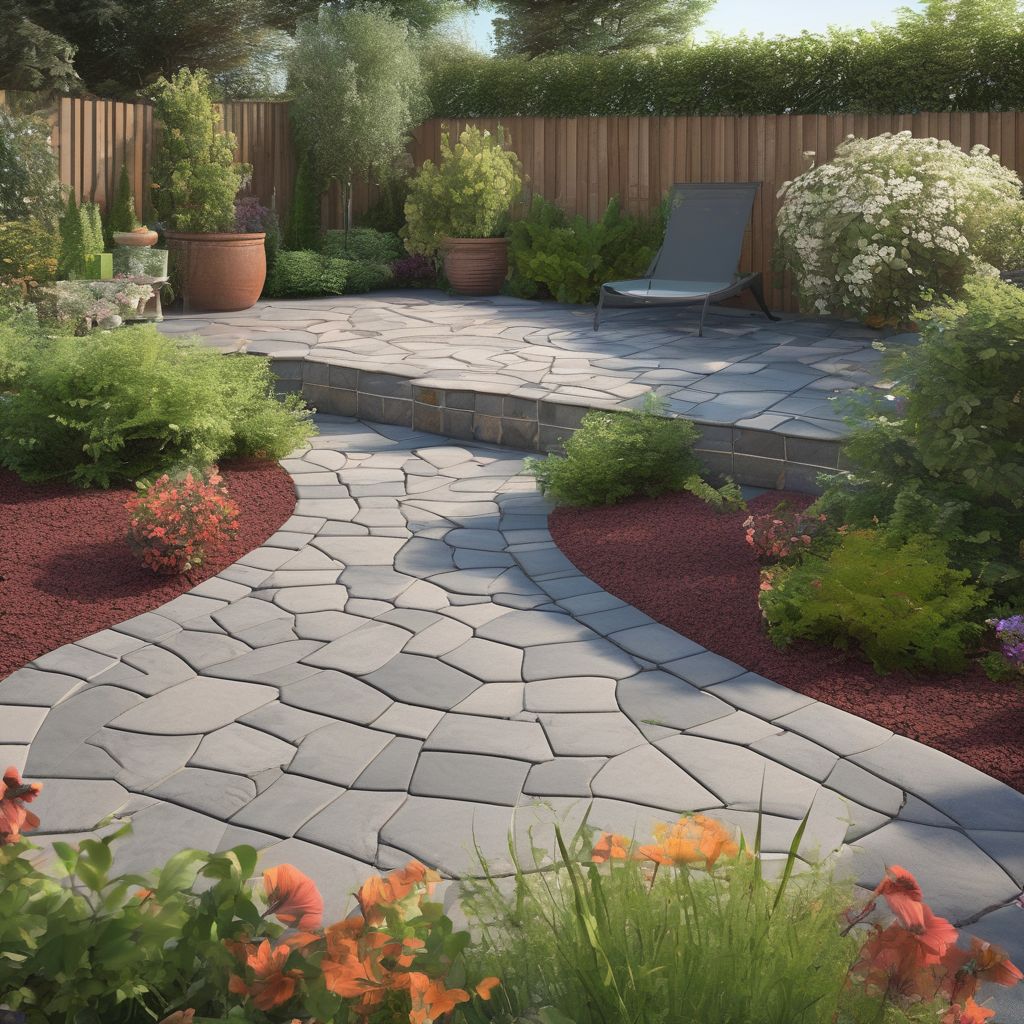 garden paving installation process materials patterns