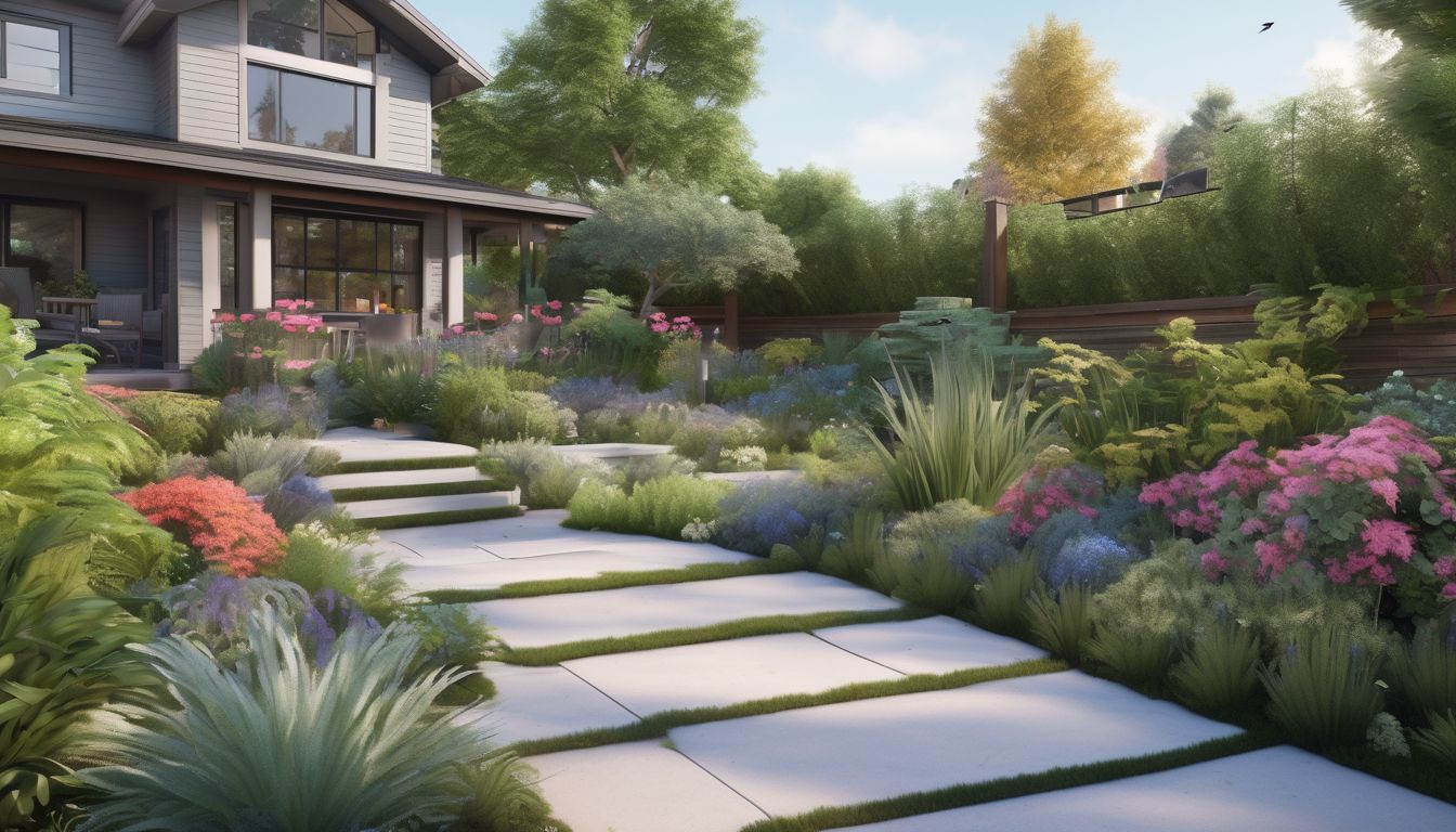 bird-friendly garden with smart landscaping and yard maintenance