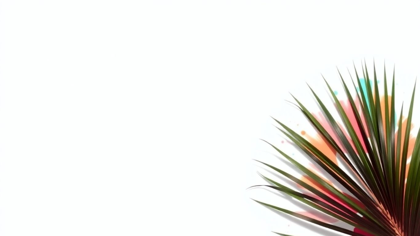 Minimal tropical branding elements