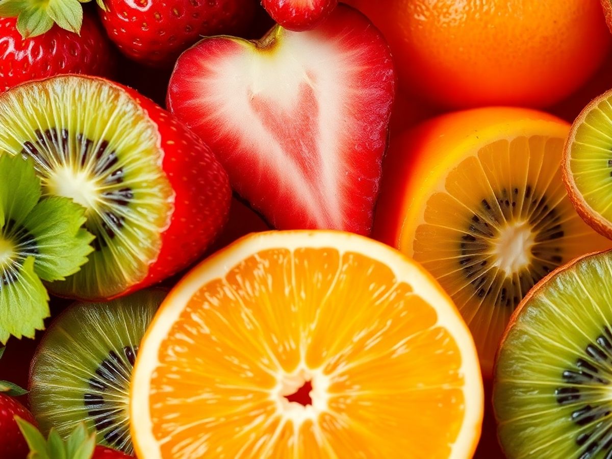 Frutta fresca e colorata per labbra idratate.