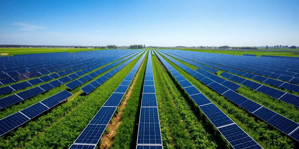 Panneaux solaires champ Essonne