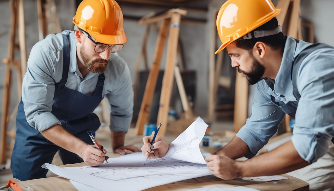 professional painters evaluating project plans
