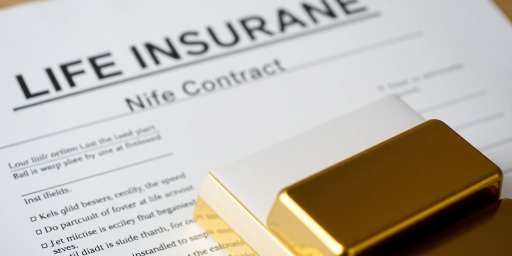 Lingots d'or et contrat d'assurance vie.